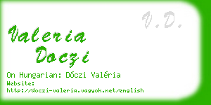 valeria doczi business card